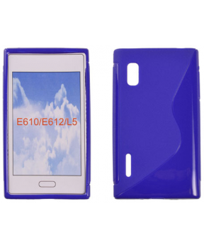 S silikonski ovitek LG E610 L5 moder