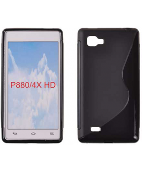 S silikonski ovitek LG P880 Optimus 4X HD črn