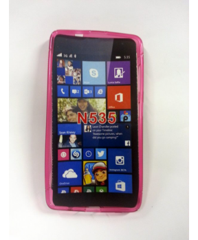 S silikonski ovitek Nokia LUMIA 535 pink