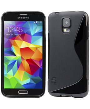 S silikonski ovitek Samsung Galaxy S5 mini G800 črn