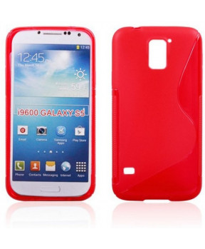 S silikonski ovitek Samsung Galaxy S5 G900 rdeč