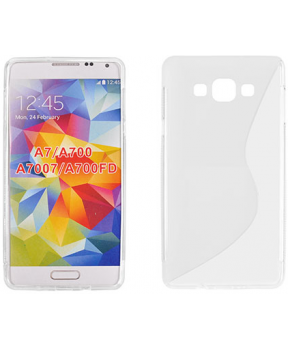 S silikonski ovitek Samsung Galaxy A7 A700 prozoren