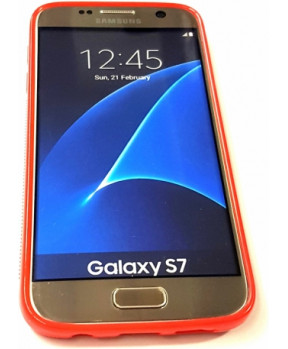 Slika izdelka: S silikonski ovitek Samsung Galaxy S7 G930 rdeč