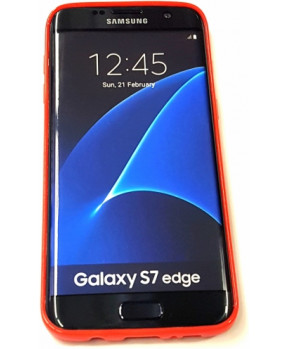 Slika izdelka: S silikonski ovitek Samsung Galaxy S7 Edge G935 rdeč