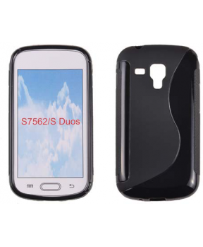 S silikonski ovitek Samsung Galaxy S Duos S7562, Trend S7560, Trend Plus črn