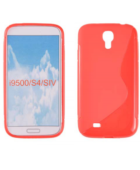 S silikonski ovitek Samsung Galaxy S4 i9500 rdeč