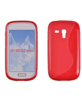 S silikonski ovitek Samsung Galaxy S3 mini I8190 rdeč