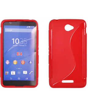 S silikonski ovitek Sony E4 E2104 rdeč