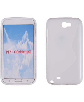 S silikonski ovitek za Samsung N7100 Galaxy NOTE 2 bel