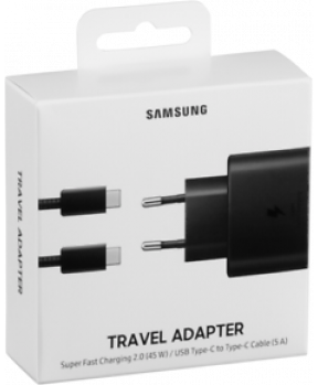 Samsung hišni polnilec Super Fast Charge EP-TA845XBE 45W + kabel EP-DN975BBE TYPE C črn - original