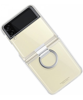 SAMSUNG original Clear Cover Ring ovitek EF-QF711CTE za SAMSUNG Galaxy Z Flip 3 F711 - prozoren