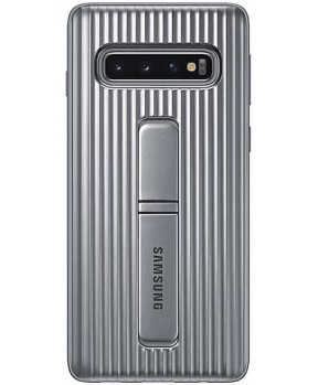 SAMSUNG original ovitek EF-RG973CSE za SAMSUNG Galaxy S10 G973 Rugged - učinkovita zaščita - srebrn