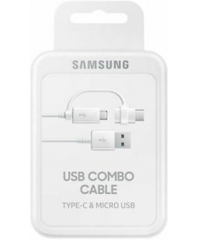 Slika izdelka: Samsung original podatkovni kabel EP-DG930DWE Combo Type C ali MicroUSB na (USB)