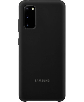 SAMSUNG original silikonski ovitek EF-PG980TBE za SAMSUNG Galaxy S20 G980 - črn