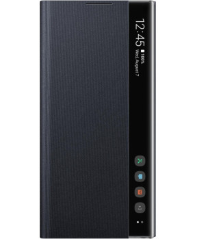 SAMSUNG original torbica Clear View EF-ZN975CBE za SAMSUNG Galaxy Note 10 Plus N975 - črna