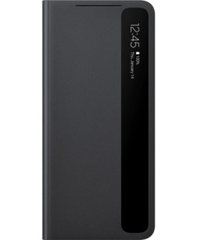 SAMSUNG original torbica Clear View EF-ZG998CBE za SAMSUNG Galaxy S21 Ultra G998 - črna