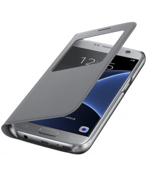 Slika izdelka: SAMSUNG original S-View EF-CG930PSE preklopna torbica SAMSUNG Galaxy S7 G930 srebrna