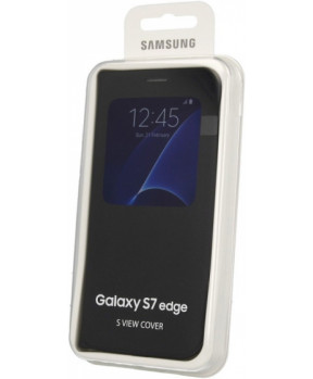 SAMSUNG original S-View EF-CG935PB preklopna torbica SAMSUNG Galaxy S7 Edge G935 črna
