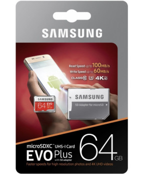 SAMSUNG SPOMINSKA KARTICA EVO PLUS 64GB micro SDHC class 10