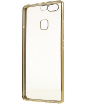 Silikonski ovitek z okvirjem za Huawei P9 - zlat