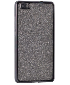 Silikonski ovitek z bleščicami Bling za Huawei P10 Lite s črnim okvirjem in bleščicami