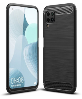 Silikonski ovitek za Huawei Y5p - mat carbon črn