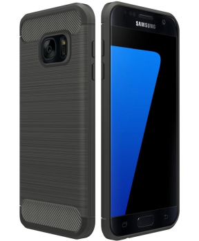 Silikonski ovitek za Samsung Galaxy S7 G930 - mat carbon črn