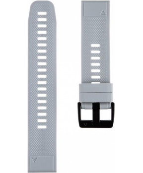 Slika izdelka: Silikonski pašček za uro 22 mm - Quick Fit - Fenix 5 / 6 - siv