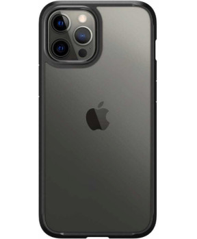 Spigen Ultra Hybrid ovitek za iPhone 12 in 12 Pro mat črn