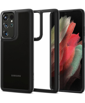 Spigen Ultra Hybrid ovitek za Samsung Galaxy S21 Ultra G998 mat črn