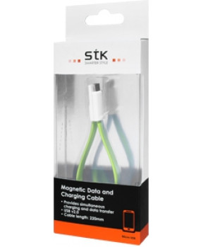 STK podatkovni kabel obesek - micro USB zelen
