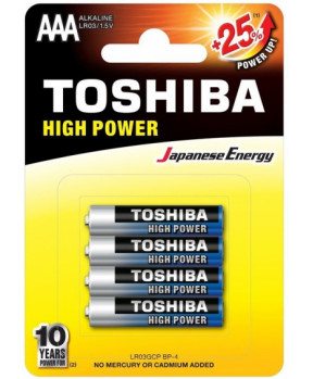 Slika izdelka: Toshiba baterija LR03 Alkalna AAA 1,5V