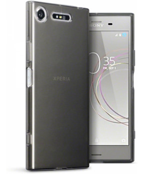 Ultra tanek silikonski ovitek za Sony Xperia XZ1 Compact - prozorno črn
