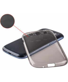 Ultra tanek silikonski ovitek za Samsung Galaxy Alpha G850 - prozorno črn