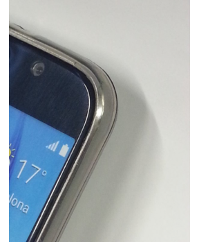 Ultra tanek silikonski ovitek za Samsung Galaxy S6 G920 - prozorno črn