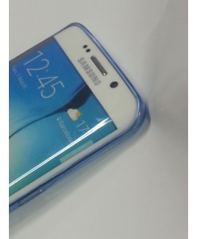 Ultra tanek silikonski ovitek za Samsung Galaxy S6 Edge G925 - moder