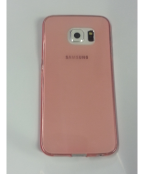 Ultra tanek silikonski ovitek za Samsung Galaxy S6 Edge G925 - pink