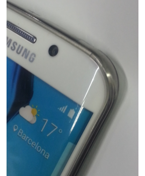 Ultra tanek silikonski ovitek za Samsung Galaxy S6 Edge G925 - prozorno temen