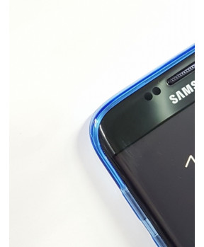 Ultra tanek silikonski ovitek za Samsung Galaxy S7 Edge G935 - prozorno moder
