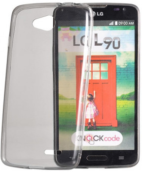 Ultra tanek silikonski ovitek za LG K10 K420N - prozorno črn