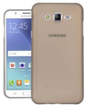 Ultra tanek silikonski ovitek za Samsung Galaxy J5 J500 - prozorno črn
