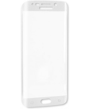 ZAŠČITNO KALJENO STEKLO za Samsung Galaxy S6 Edge FULL screen - bel