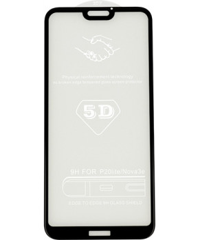 ZAŠČITNO STEKLO FULL GLUE 5D Huawei P20 Lite FULL screen - črn