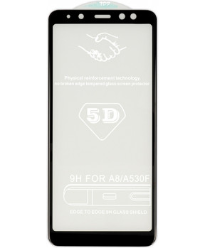 ZAŠČITNO STEKLO FULL GLUE 5D Samsung Galaxy A8 2018 A530 FULL screen - črn
